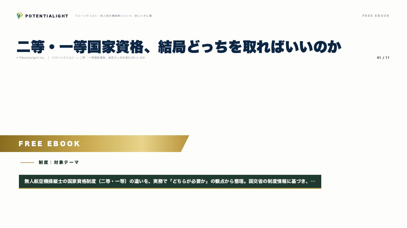二等・一等国家資格、結局どっちを取ればいいのか eBook表紙